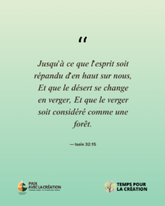 Temps pour la Création - citation